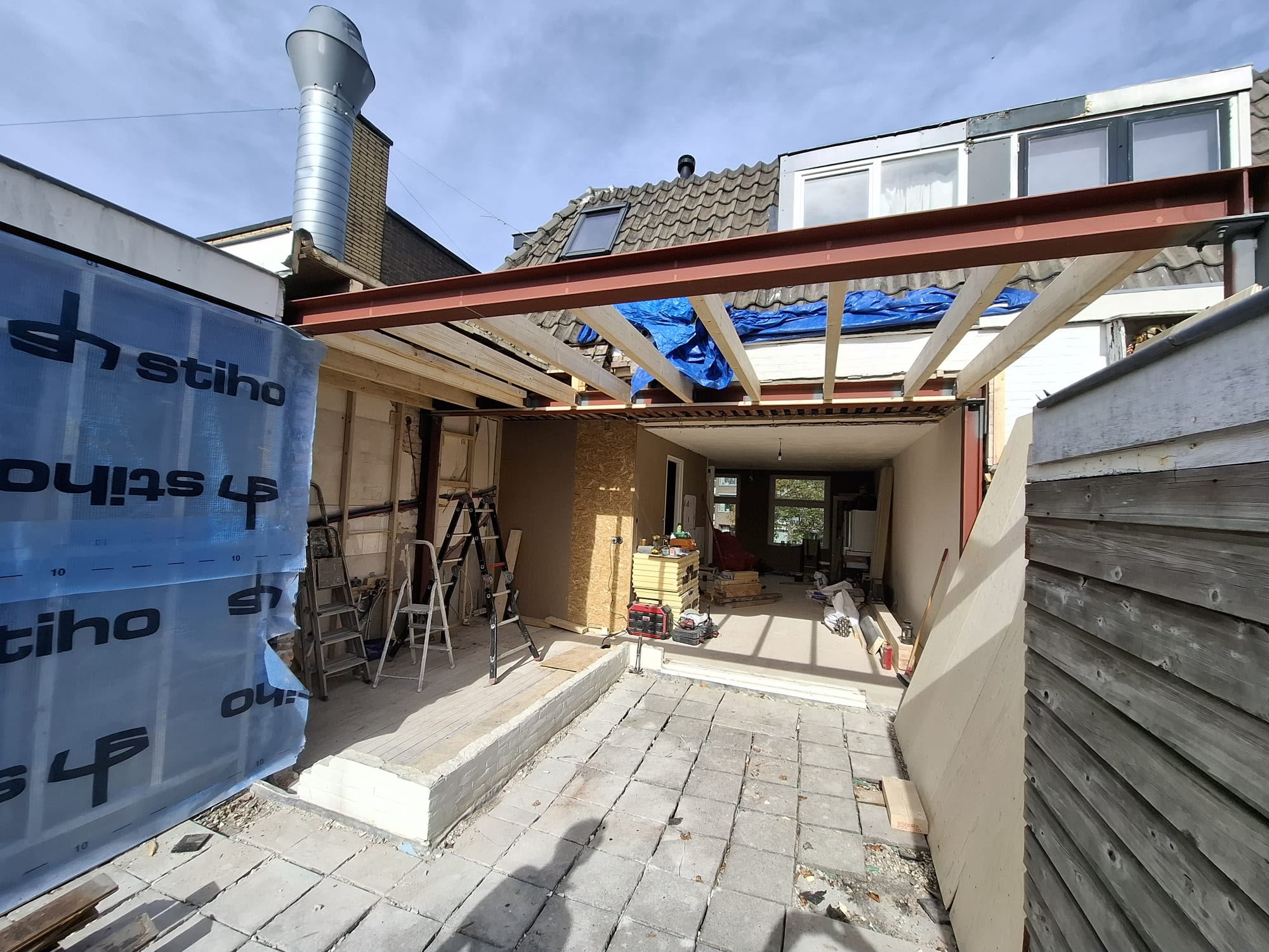 Dakopbouw & aanbouw - Staalconstructie