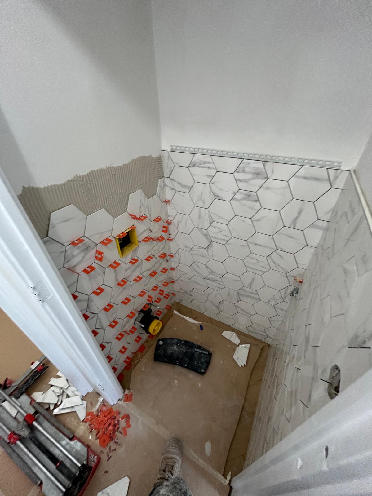 Badkamer & toilet - Hexagon marmertegels