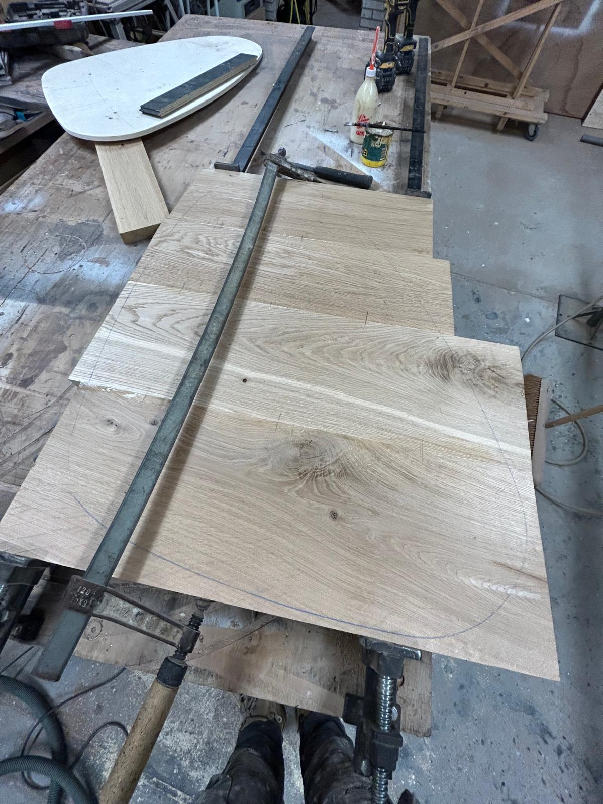 Maatwerk meubels - Tafelblad eiken